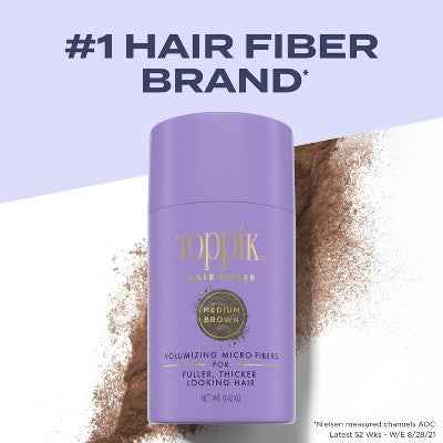 Toppik Hair Filler Volumizing Micro-Fibers - Medium Brown 0.42oz - Imperfect Container