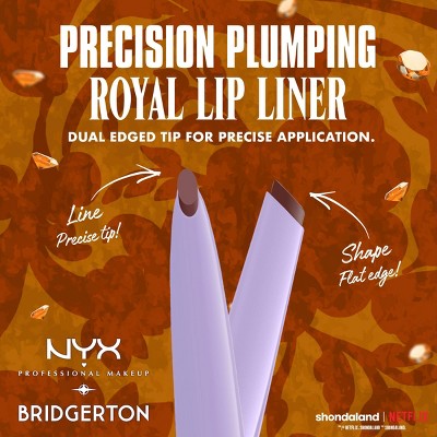 NYX Professional Makeup Bridgerton Royal Treasures Lip Kit 06 Caramel Courtship &amp; Toffee Temptation 2pc - Imperfect Box
