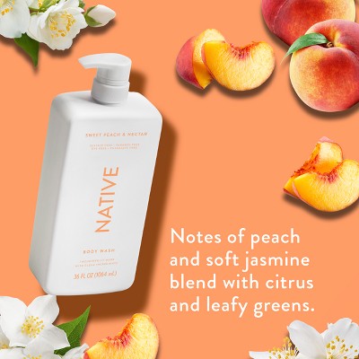 Native Body Wash for Women &amp; Men Sweet Peach &amp; Nectar 36 fl oz - New by This is Beauty US