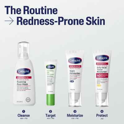 Cetaphil Foaming Face Wash Facial Cleanser for Redness Prone Skin 8 fl oz - New