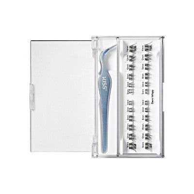 KISS Products imPRESS Long Lasting Press-On Self Adhesive False Eyelashes Demi Wispy 25ct - Imperfect Box by This is Beauty US