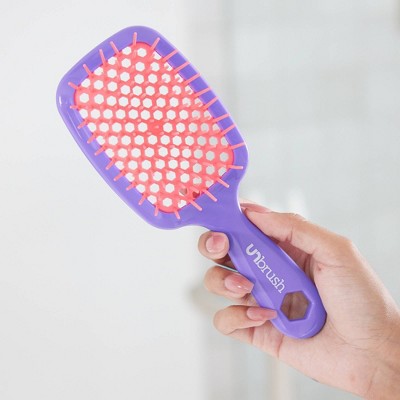 UNbrush Detangler Hair Brush Neon Purple - New by This is Beauty US