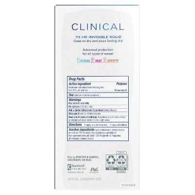 Secret Clinical Strength Completely Clean Invisible 2.6oz - Imperfect Box by This is Beauty US