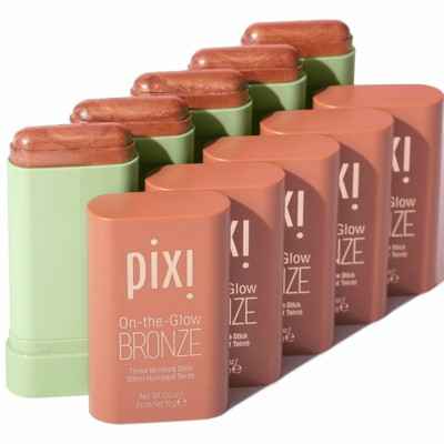 Pixi On The Glow Bronze Tinted Moisturizer Stick Bronzer Rich Glow 0.6oz - Imperfect Box