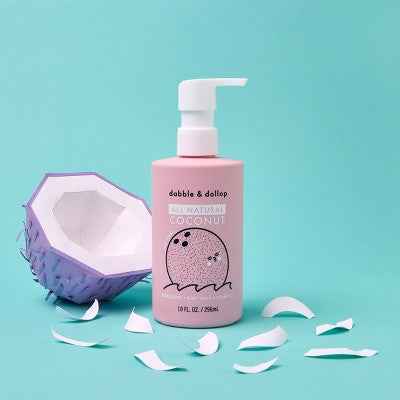 Dabble &amp; Dollop Kids 3-in-1 Shampoo, Body Wash &amp; Bubble Bath Coconut 10 fl oz - New