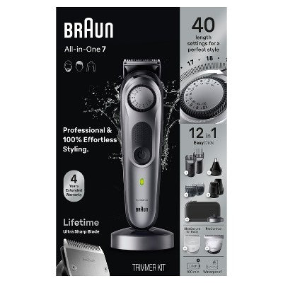 Braun Series 7 AiO7440 Rechargeable 12-in-1 Body, Beard &amp; Hair Trimmer - New by This is Beauty US