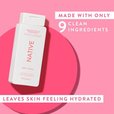 Native Body Wash for Women &amp; Men Grapefruit &amp; Bergamo Sulfate Free 18 fl oz - Imperfect Container by This is Beauty US