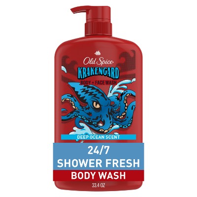 Old Spice Krakenguard Body+Face Wash Deep Ocean Scent 33.4 fl - New by This is Beauty US