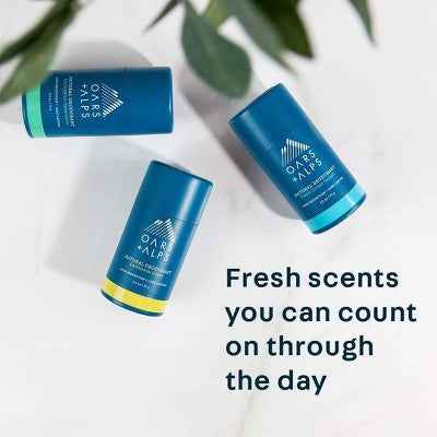 OARS + ALPS Mens Roll-On Natural Deodorant Fresh Ocean Splash Aluminum-Free 2.6oz - New