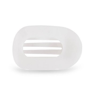 TELETIES Medium Flat Round Hair Clip Coconut White - New by This is Beauty US