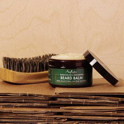 SheaMoisture Men Beard Balm Maracuja Oil &amp; Shea Butter 4oz - Imperfect Container