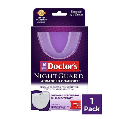The Doctors Advanced Comfort Night Guard for Nighttime Teeth Grinding 1ct Guard with Storage Case - Imperfect Box by This is Beauty US