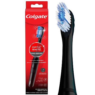 Colgate Optic White Pro Series Sonic Battery Powered Toothbrush Black - Imperfect Box by This is Beauty US