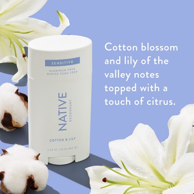 Native Sensitive Solid Deodorant Cotton &amp; Lily 2.65oz - New by This is Beauty US