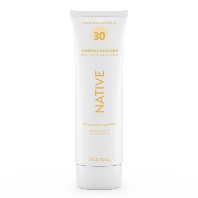 Native Mineral Sunscreen Coconut &amp; Pineapple SPF 30 5 fl oz - Imperfect Container