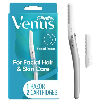 Venus for Facial Hair &amp; Skin Care Exfoliating Dermaplaning Razor + 2 Blade Refills Starter Kit 3ct - New by This is Beauty US