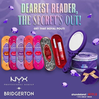 NYX Professional Makeup Bridgerton Royal Treasures Lip Kit 06 Caramel Courtship &amp; Toffee Temptation 2pc - Imperfect Box