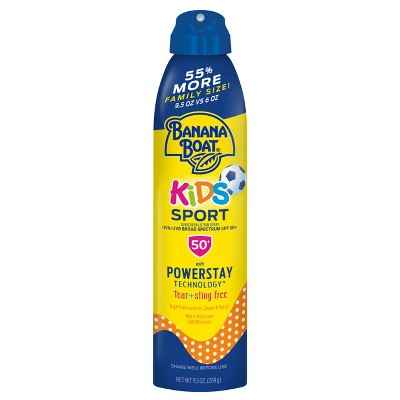 Banana Boat Kids Sport Sunscreen Spray SPF 50+ 9.5oz - Imperfect Container
