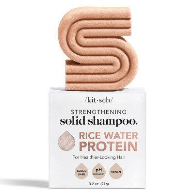 Kitsch Rice Water Protein Solid Shampoo Bar 3.2oz - Imperfect Box by This is Beauty US