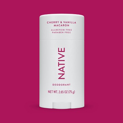 Native Solid Deodorant for Women; Men Cherry; Vanilla Macaron Aluminum-Free 2.65oz - Imperfect Container by This is Beauty US