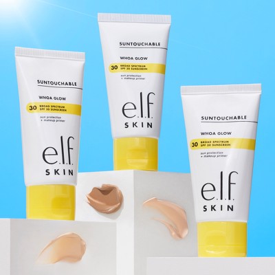 e.l.f. SKIN Suntouchable Whoa Glow Sunscreen &amp; Primer Sunburst SPF 30 1.69 fl oz - Imperfect Box by This is Beauty US