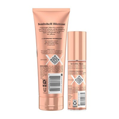 Nexxus Weightless Style Smooth &amp; Full Blow Dry Balm Volumizing Hair Cream 6 fl oz - Imperfect Container