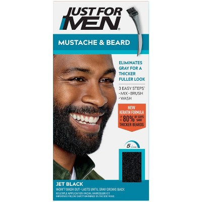 Just For Men Mustache &amp; Beard Jet Black M-61 - Imperfect Box