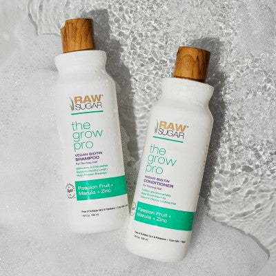 Raw Sugar Grow Pro Vegan Biotin Conditioner 18 fl oz - Imperfect Container by This is Beauty US