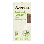Aveeno Positively Radiant Daily Face Moisturizer SPF15 4oz - Imperfect Box
