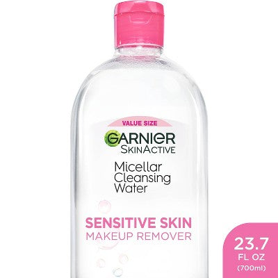 Garnier Micellar Water Hydrating Facial Cleanser &amp; Makeup Remover Basic Cleansing 23.7 fl oz - New