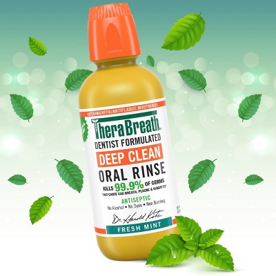 TheraBreath Deep Clean Mouthwash Fresh Mint 16 fl oz - New by This is Beauty US