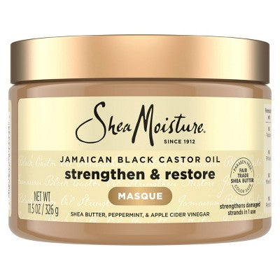 SheaMoisture Jamaican Black Castor Oil Strengthen &amp; Restore Hair Mask 11.5oz - New