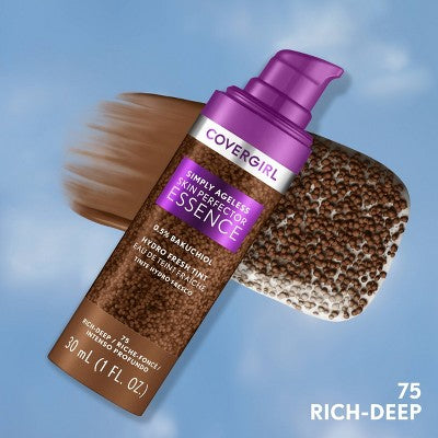 COVERGIRL Simply Ageless Skin Perfector Essence Foundation 75 Rich Deep 1 fl oz - New by This is Beauty US
