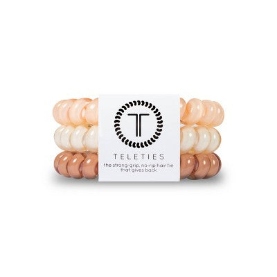 TELETIES For the Love of Nudes Large Hair Ties 3pc - Imperfect Box by This is Beauty US