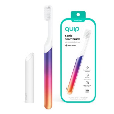 quip Sonic Electric Metal Toothbrush and Travel Case Sunset - Imperfect Box by This is Beauty US