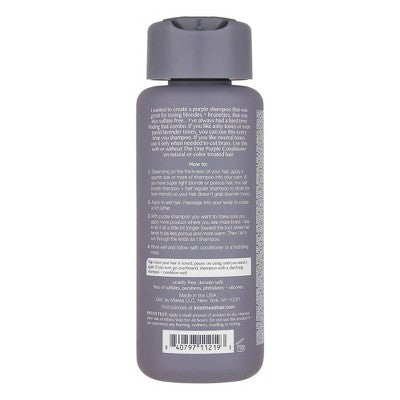 Kristin Ess Sulfate Free Purple Shampoo, Tones Brassiness for Blonde + Brunette Hair - 10 fl oz by This is Beauty US