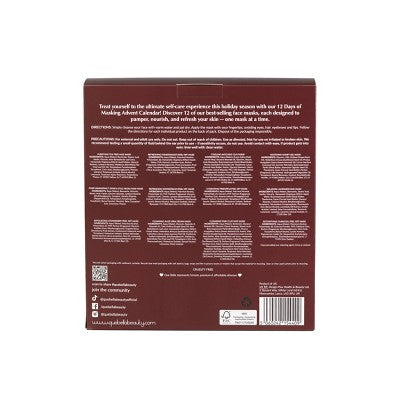Que Bella Advent Calendar 12 days of Masking Gift Set 12ct/2.88 fl oz - Imperfect Box by This is Beauty US