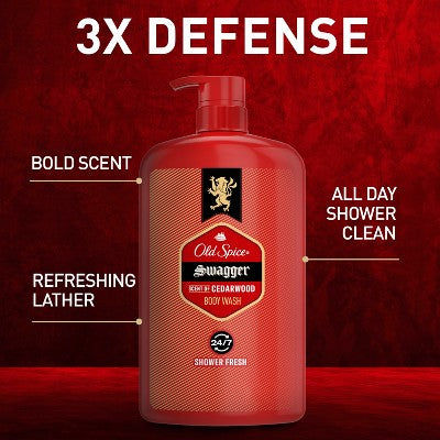 Old Spice Red Zone Swagger Body Wash 33.4 fl oz - New by This is Beauty US
