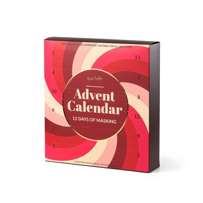 Que Bella Advent Calendar 12 days of Masking Gift Set 12ct/2.88 fl oz - Imperfect Box by This is Beauty US
