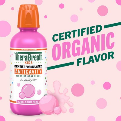 TheraBreath Kids Bubble Gum Mouthwash 10oz - New by This is Beauty US