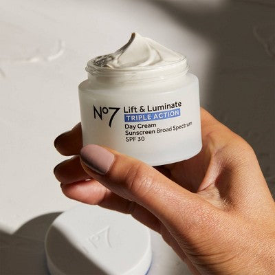 No7 Lift &amp; Luminate Triple Action 3-Piece Skincare System 3ct - Imperfect Box