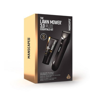 MANSCAPED The Lawn Mower 3.0 Plus Essentials Shaving Kit, SkinSafe Electric Groin and Body Hair Trimmer, Men&