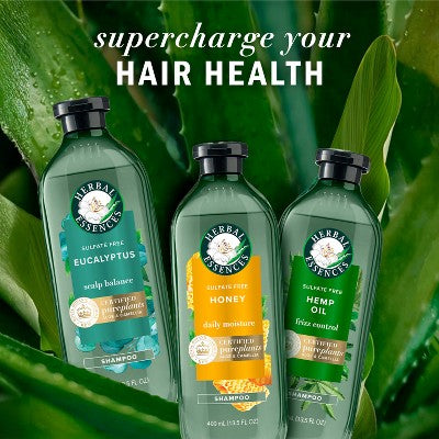 Herbal Essences Eucalyptus Sulfate Free Shampoo, For Dry Scalp 13.5 fl oz - Imperfect Container by This is Beauty US