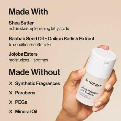 Honest Beauty Deep Hydration Face Cream with Shea Butter 1.7 fl oz - Missing Box by This is Beauty US
