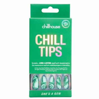 Chillhouse Chill Tips Press-On Fake Nails Shes a Gem 24ct - New
