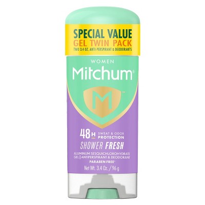 Mitchum Triple Odor Defense Gel Deodorant Shower Fresh 3.4oz/2pk - New by This is Beauty US