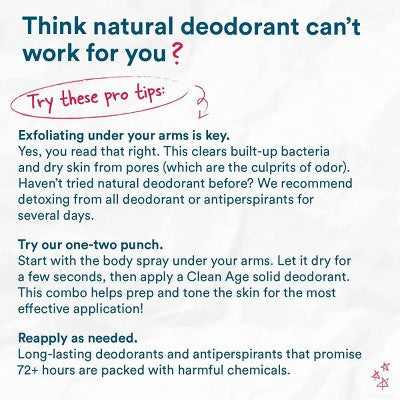 Clean Age Cedar &amp; Sea Salt AHA Solid Deodorant for Teens 2.25oz - Imperfect Container