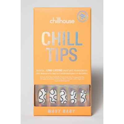 Chillhouse Chill Tips Press-On Fake Nails Wavy Baby 24ct - New