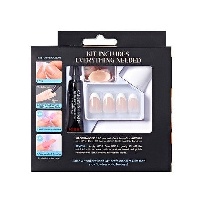 KISS Products Salon X-tend LED Soft Gel System Pure Fake Nails - Imperfect Box by This is Beauty US