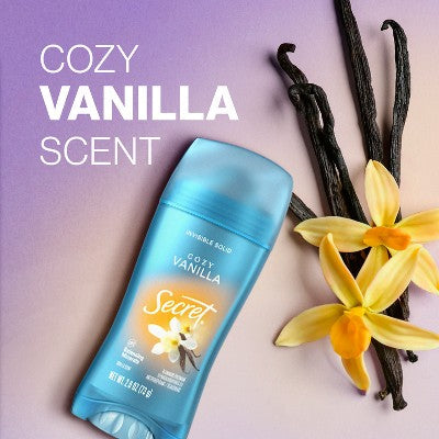 Secret Invisible Solid Antiperspirant &amp; Deodorant Vanilla Scent 2.6oz - New by This is Beauty US